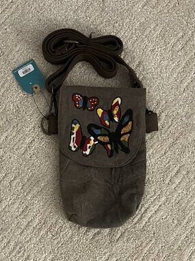Earthbound Trading Company Butterfly Crossbody Purse